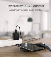 Choetech T570-S 2-in-1 Wireless Charger, 10W Max Wireless Charging Pad with Adapter for Galaxy Watch V28-ELECHOT570S