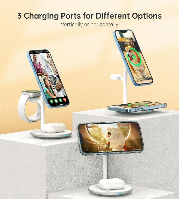 CHOETECH T585-F 3-in-1 Wireless Charging Station Dock V28-ELECHOT585F