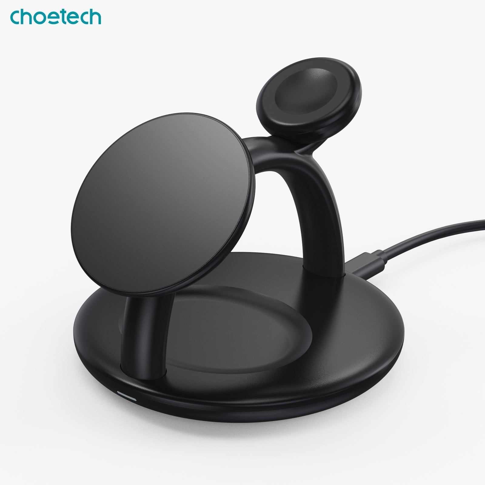 CHOETECH T587-F 3-in-1 Magnetic Wireless Charger Station for iPhone 12/13/14/AirPods Pro/iWatch V28-ELECHOT587F