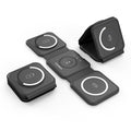 CHOETECH T588-F-BK 3-in-1 Foldable Fast Wireless Charger for Phone/Watch/Earphone V28-ELECHOT588FBK