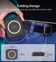 CHOETECH T588-F-BK 3-in-1 Foldable Fast Wireless Charger for Phone/Watch/Earphone V28-ELECHOT588FBK
