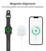 CHOETECH T603-F Ring Holder and Magnetic 15W Wireless Charger for Phone/airPod/iWatch V28-ELECHOT603F