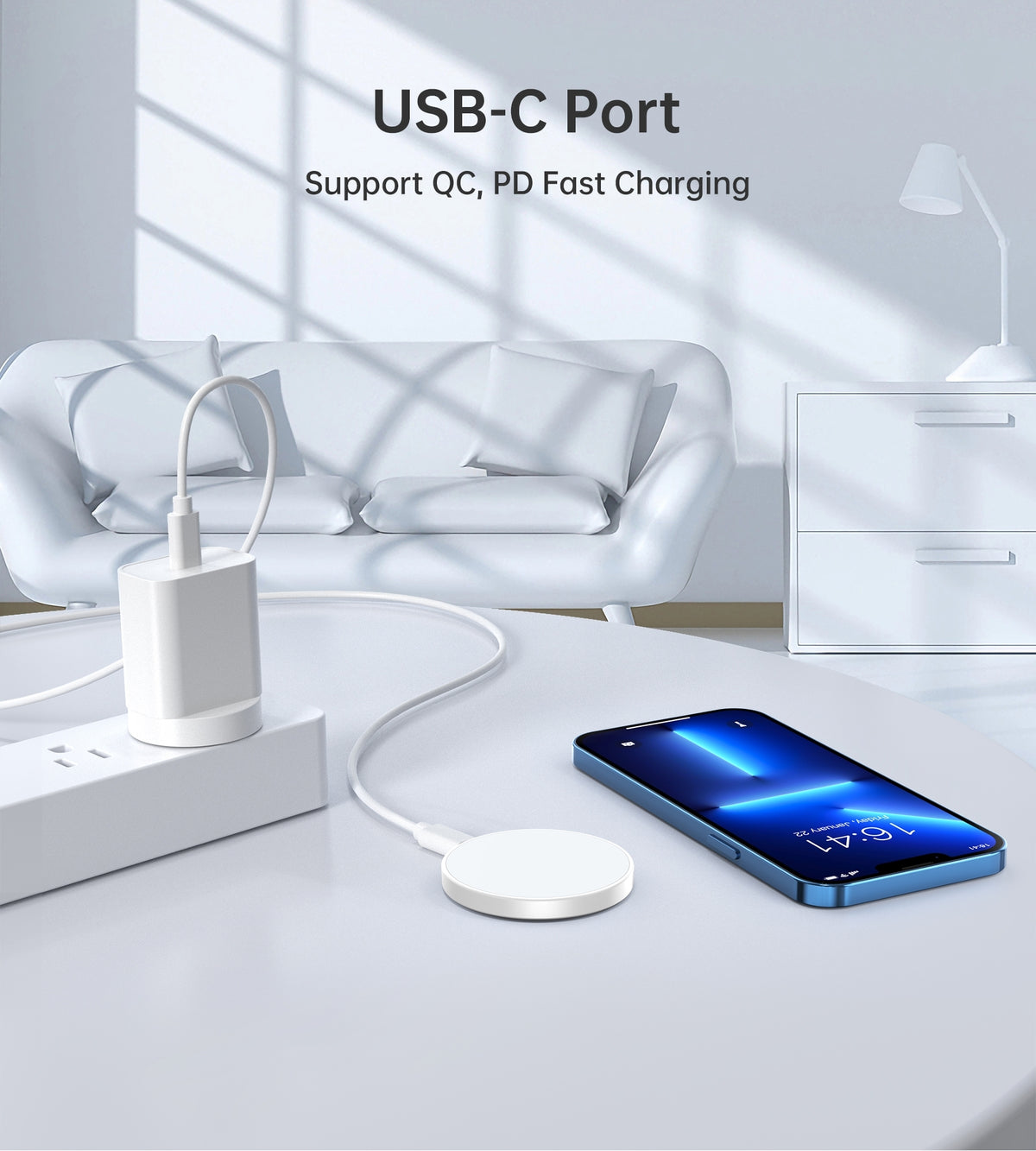CHOETECH T603-F Ring Holder and Magnetic 15W Wireless Charger for Phone/airPod/iWatch V28-ELECHOT603F