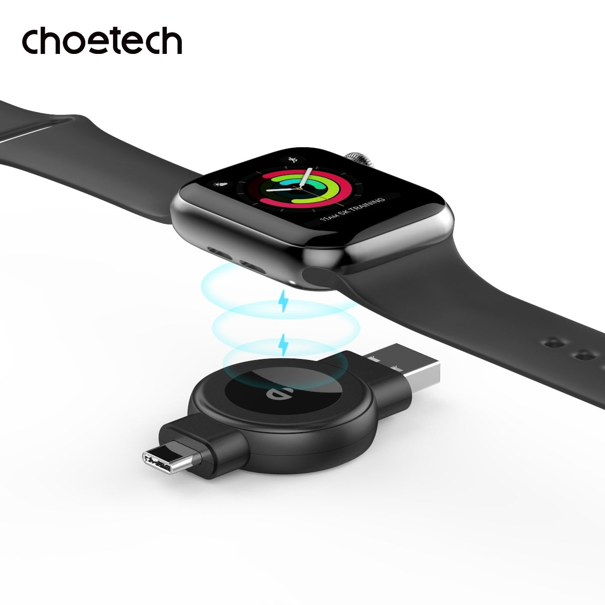 CHOETECH T606-F USB-A +USB-C Magnetic Charger for Samsung & Apple Watch V28-ELECHOT606F