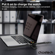 CHOETECH T606-F USB-A +USB-C Magnetic Charger for Samsung & Apple Watch V28-ELECHOT606F