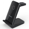 CHOETECH T608-F-BK 15W 4-in-1 Wireless Charger Stand for iWatch and Samsung Watch (Black) V28-ELECHOT608FBK