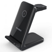 CHOETECH T608-F-BK 15W 4-in-1 Wireless Charger Stand for iWatch and Samsung Watch (Black) V28-ELECHOT608FBK