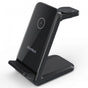 CHOETECH T608-F-BK 15W 4-in-1 Wireless Charger Stand for iWatch and Samsung Watch (Black) V28-ELECHOT608FBK