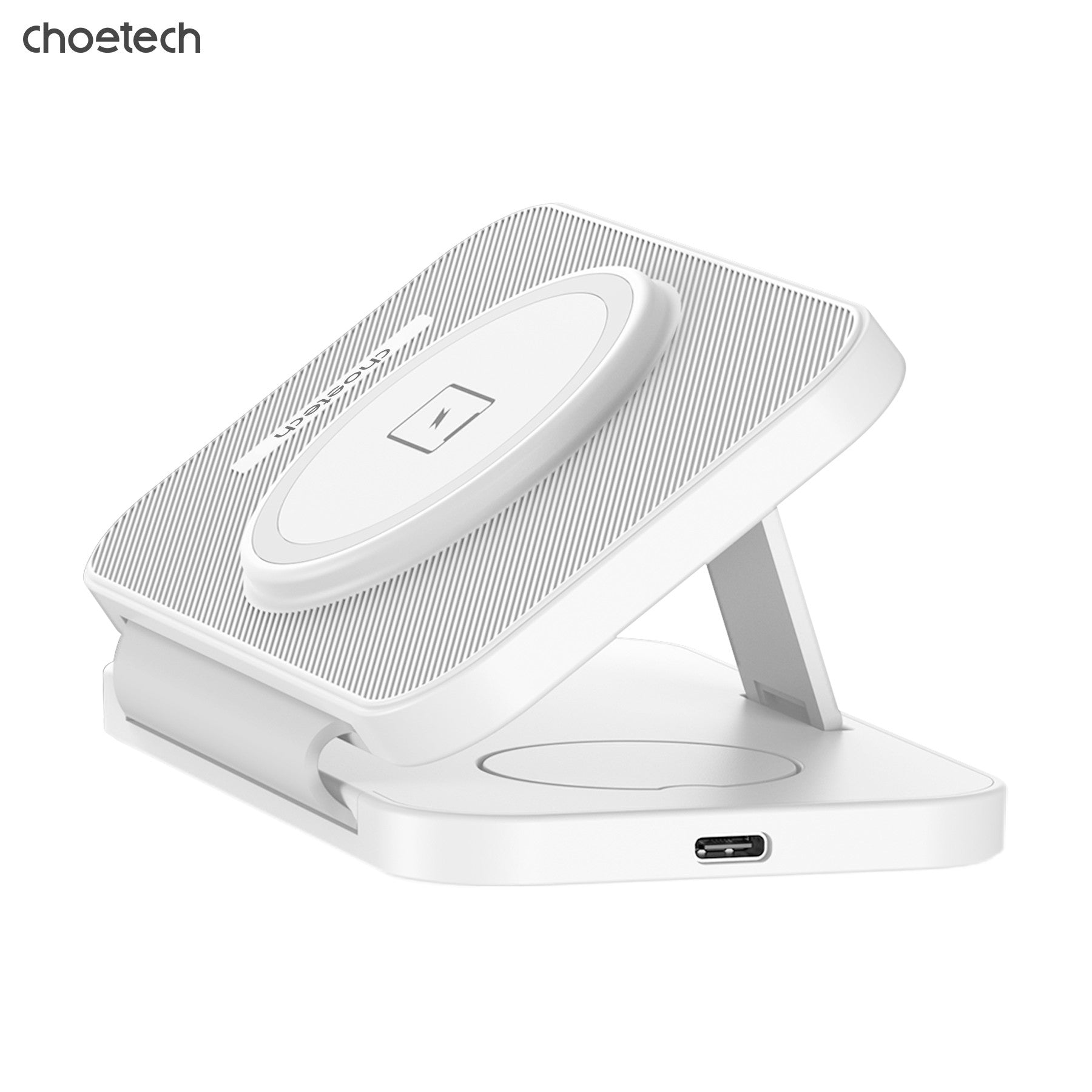 CHOETECH T616-F-WH 3in1 Magnetic Foldable Wireless Charger White V28-ELECHOT616FWH