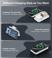 CHOETECH T616-F-WH 3in1 Magnetic Foldable Wireless Charger White V28-ELECHOT616FWH