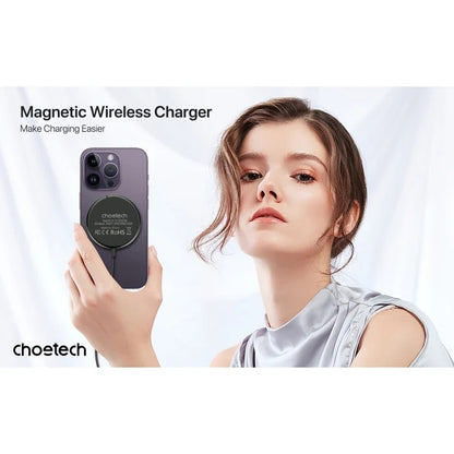 CHOETECH T697-F 15W/7.5W/5W magnetic charger for iPhone, Air Pods and more 1.5M Black V28-ELECHOT697F
