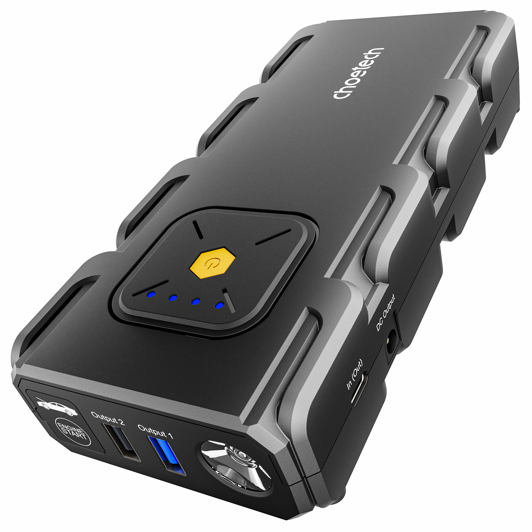 CHOETECH TC0009 16000mAh Portable Car Jump Starter with Emergency Light V28-ELECHOTC0009