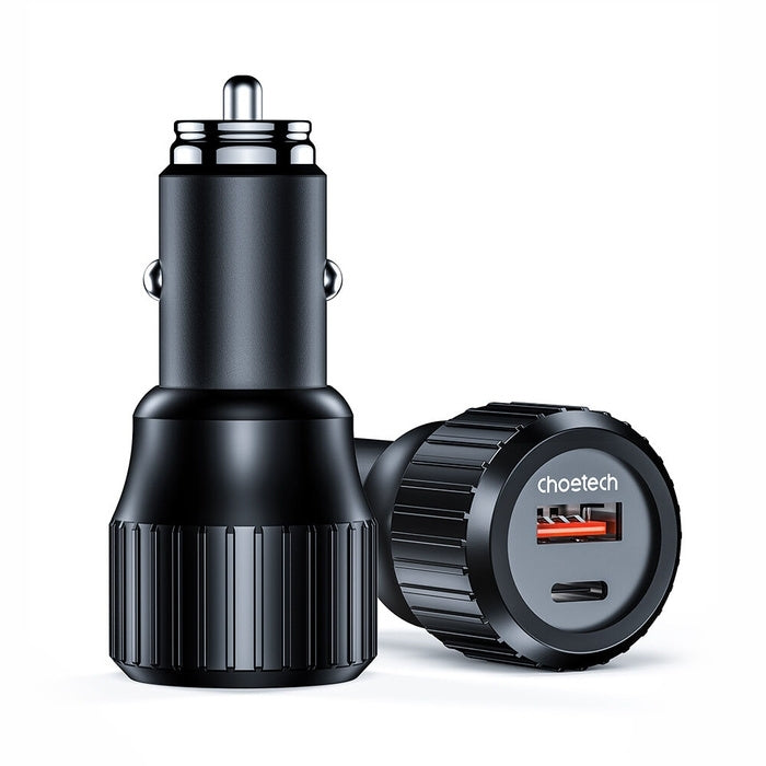 CHOETECH TC0010 Dual USB Fast Car Charger V28-ELECHOTC0010
