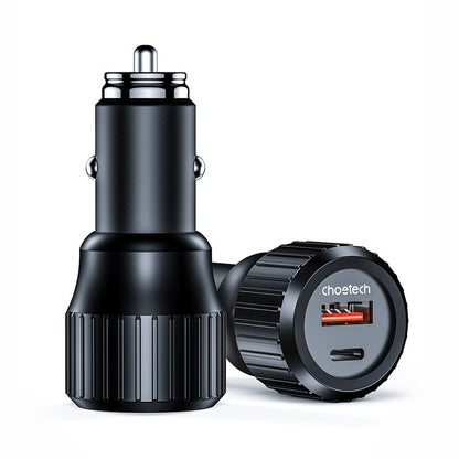 CHOETECH TC0010 Dual USB Fast Car Charger V28-ELECHOTC0010