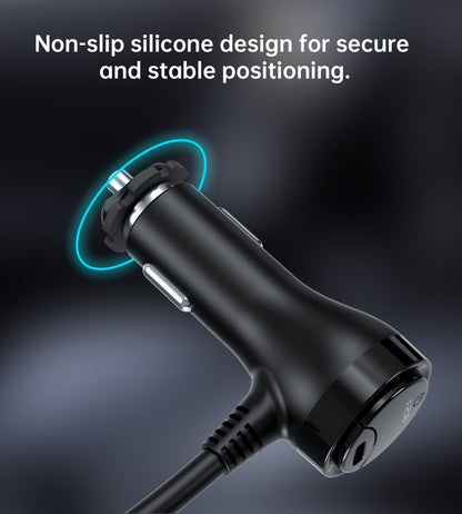 CHOETECH TC0021 3 Sockets 2C+1A Cigarette Lighter Splitter Black V28-ELECHOTC0021