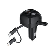 CHOETECH TC0036 PD45W USB-C+USB-A car charger with C+L Interface V28-ELECHOTC0036