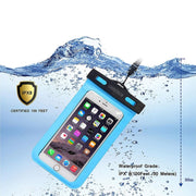 CHOETECH WPC007-BE Universal WaterProof Cell Phone Pouch bag up to 8-inch (Blue) V28-ELECHOWPC007BE