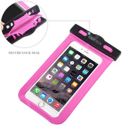 CHOETECH WPC007-PK Universal WaterProof Cell Phone Pouch bag up to 8-inch (Pink) V28-ELECHOWPC007PK