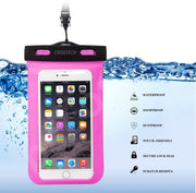 CHOETECH WPC007-PK Universal WaterProof Cell Phone Pouch bag up to 8-inch (Pink) V28-ELECHOWPC007PK