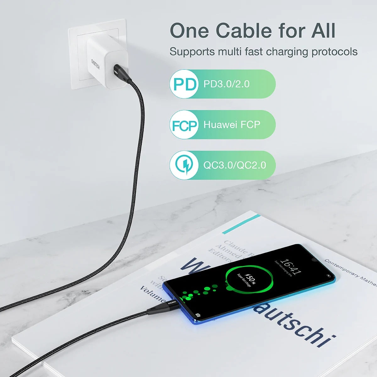CHOETECH XCC-1003 USB-C To USB-C Cable 1.2M V28-ELECHOXCC1003