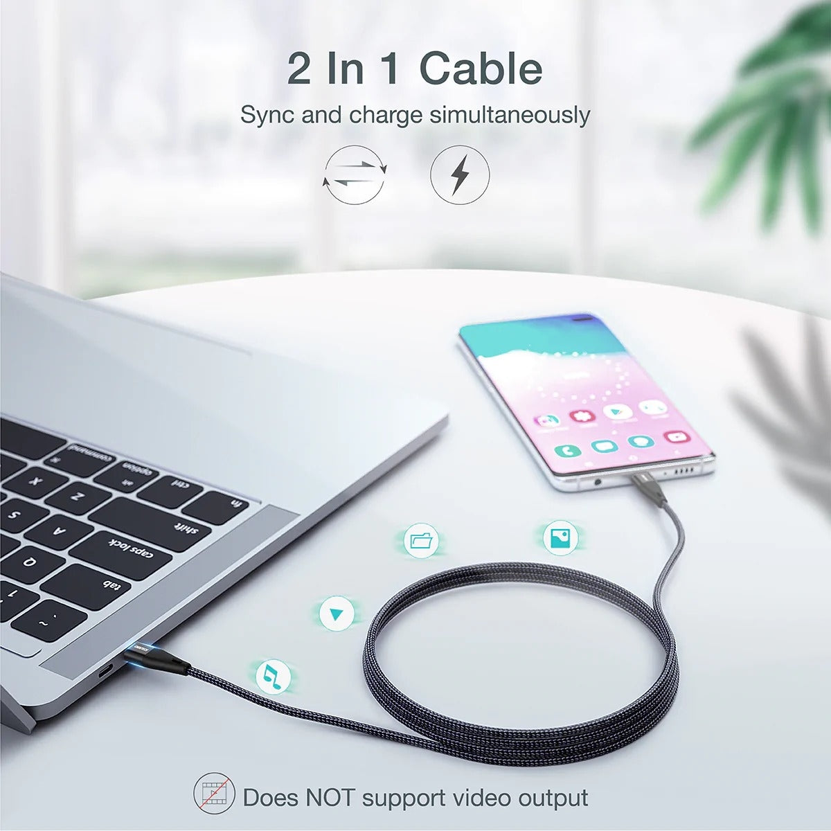 CHOETECH XCC-1004 USB-C To USB-C Cable 2M V28-ELECHOXCC1004