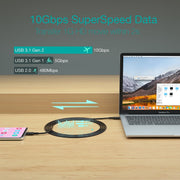 CHOETECH XCC-1007 USB Type-C Braided Fast Charging Cable (20V 5A 2M) V28-ELECHOXCC1007