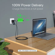 CHOETECH XCC-1007 USB Type-C Braided Fast Charging Cable (20V 5A 2M) V28-ELECHOXCC1007
