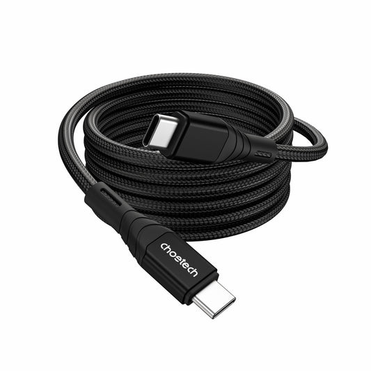 CHOETECH XCC-1008 USB-C-C PD100W M to M Fast charging Cable 1M Black V28-ELECHOXCC1008