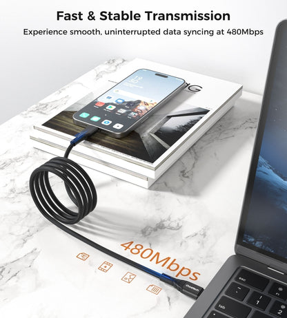 CHOETECH XCC-1008 USB-C-C PD100W M to M Fast charging Cable 1M Black V28-ELECHOXCC1008