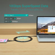 CHOETECH XCC-1027 USB-C M to M PD100W 5 Cable 2M V28-ELECHOXCC1027