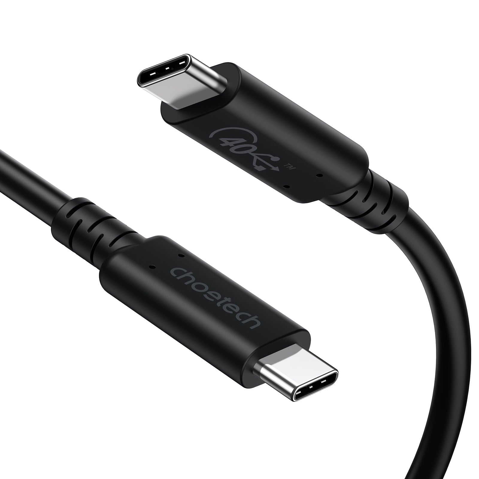 CHOETECH XCC-1028 USB-C To USB-C 100W USB 4.0 Gen 3 Cable 0.8M V28-ELECHOXCC1028