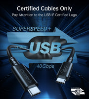 CHOETECH XCC-1028 USB-C To USB-C 100W USB 4.0 Gen 3 Cable 0.8M V28-ELECHOXCC1028