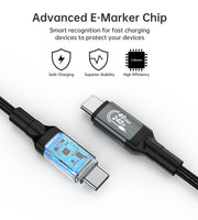 CHOETECH XCC-1040 USB-C M to M 240W Super Fast Speed Gen3 Cable 1.2M V28-ELECHOXCC1040