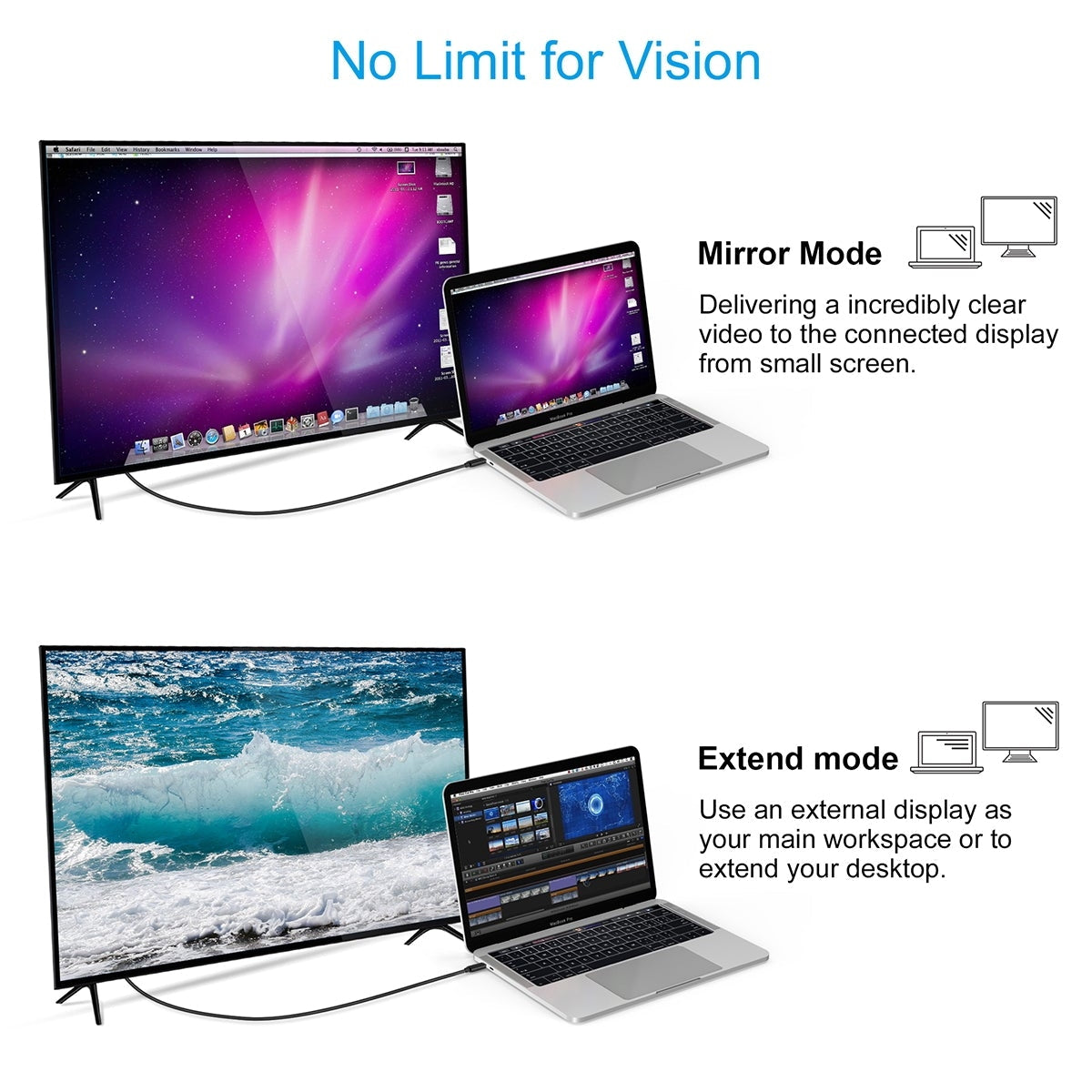 CHOETECH XCH-0030 USB-C To HDMI Cable 3M V28-ELECHOXCH0030