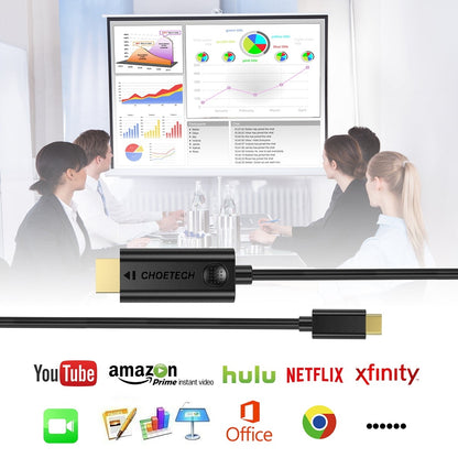 CHOETECH XCH-0030 USB-C To HDMI Cable 3M V28-ELECHOXCH0030