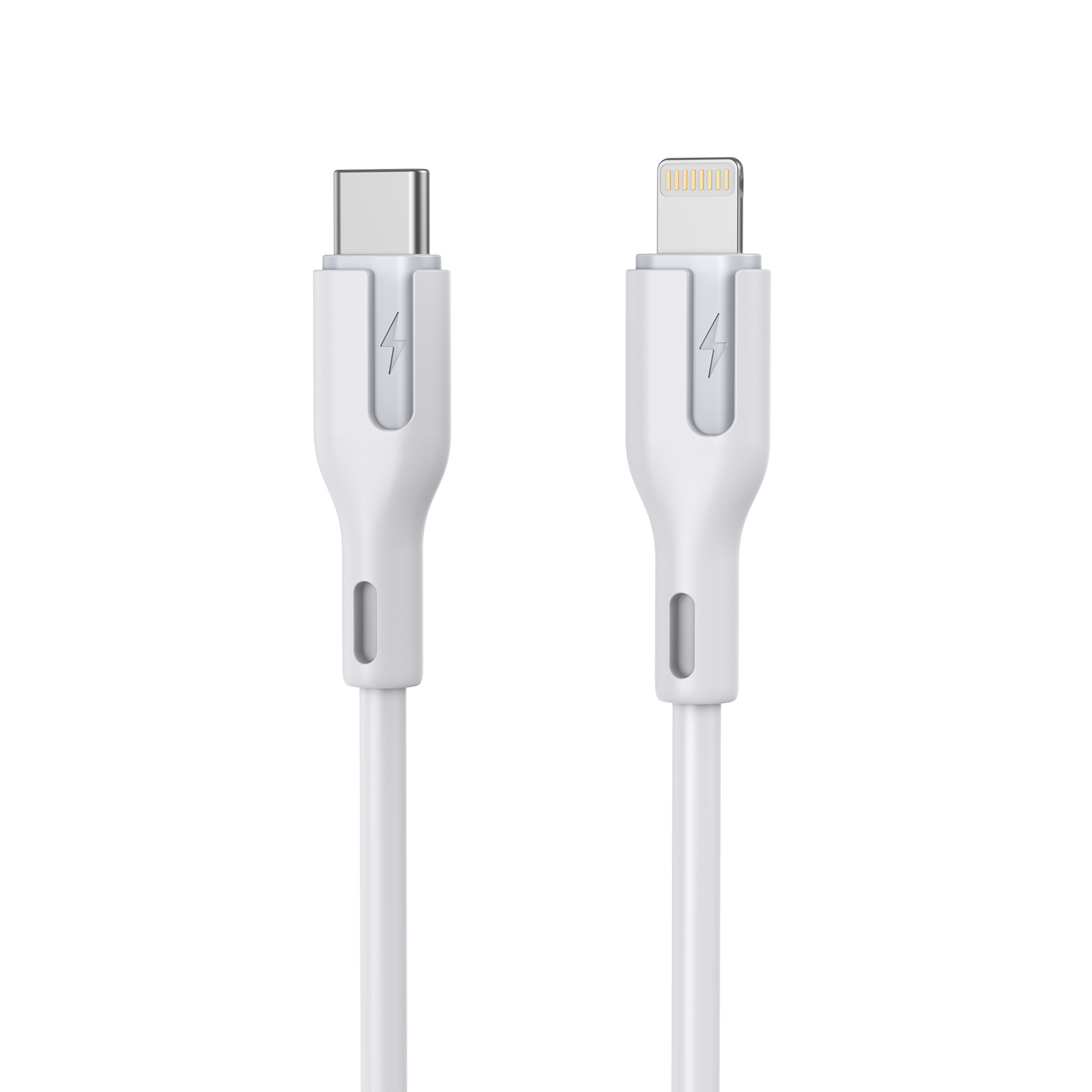 CHOETECH XCL-0002 Silicone USB-C to L Cable 1m White V28-ELECHOXCL0002