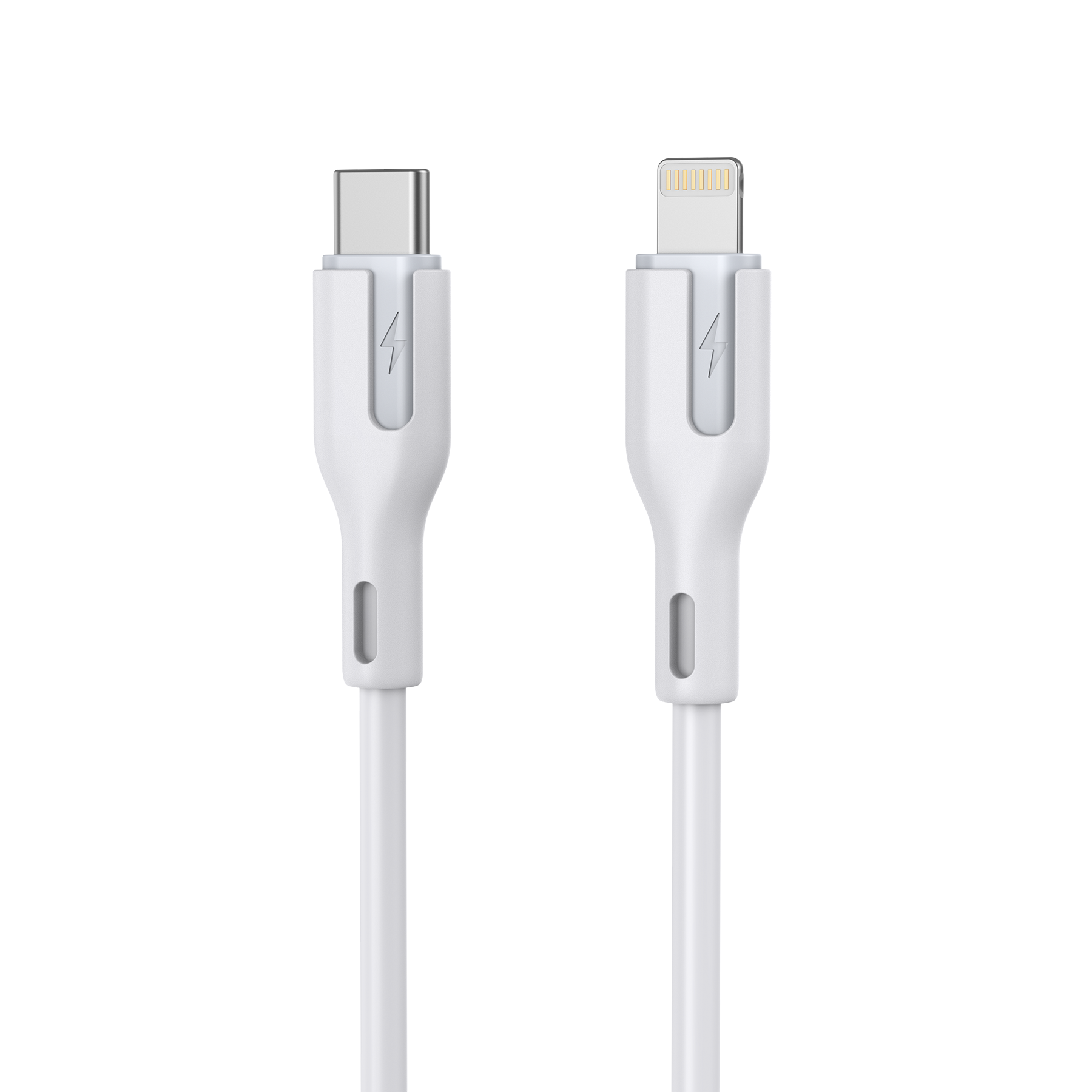 CHOETECH XCL-0002 Silicone USB-C to L Cable 1m White V28-ELECHOXCL0002
