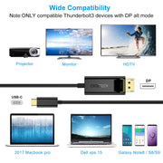 Choetech XCP-1801BK USB-C to DisplayPort Cable 1.8m V28-ELECHOXCP1801BK