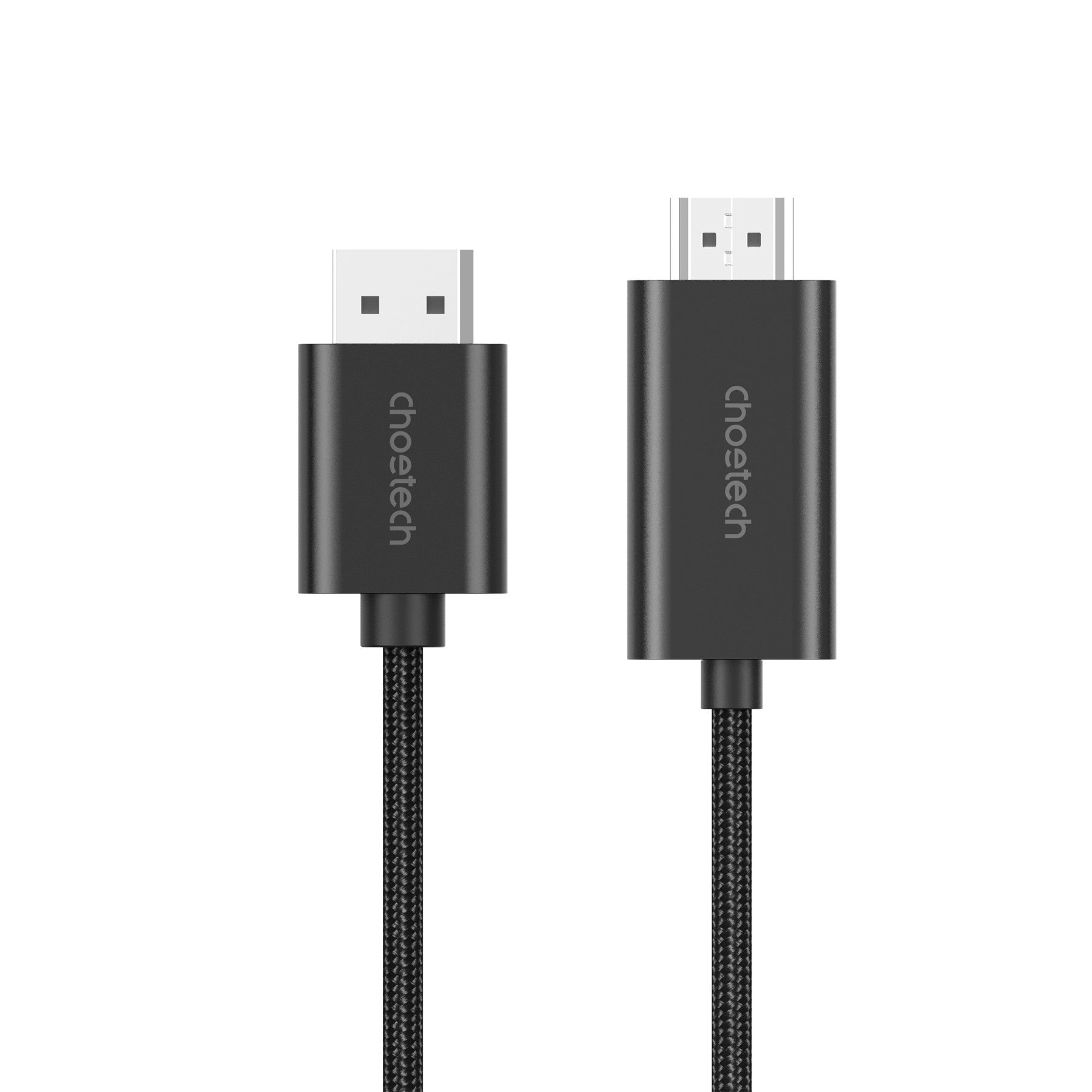 CHOETECH XDH01 4K 60Hz DisplayPort Male to HDMI Male Braided Cable 2M V28-ELECHOXDH01