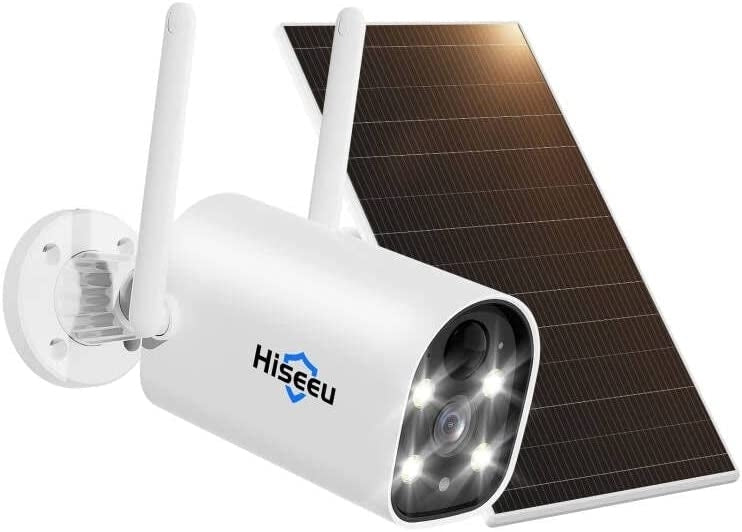 Hiseeu C40 Indoor/Outdoor WiFi Battery Camera With Solar Panel V28-ELEHISC40