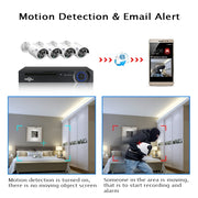 Hiseeu H5NVR-P8-612P 8CH 2MP/1080P PoE CCTV System (2TB HDD) V28-ELEHISH5NVRP8612P