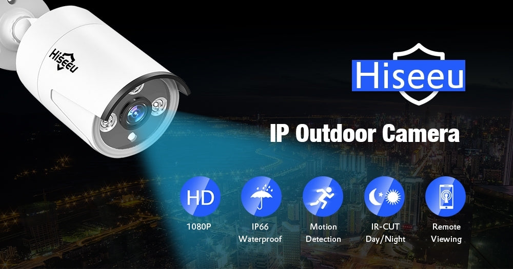 Hiseeu HB612P H.264 2MP PoE IP Camera V28-ELEHISHB612P