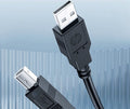 HP DHC-PT100-1M USB-A to USB-B v2.0 cable 1M Black V28-ELEHPDHCPT1001M