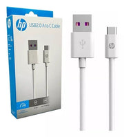 HP DHC-TC100 USB-A to USB-C Cable, Charge and Sync, 1M, White V28-ELEHPDHCTC100