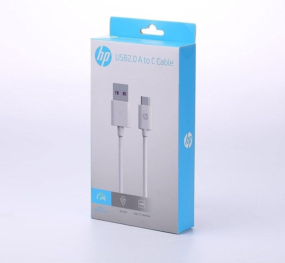 HP DHC-TC100 USB-A to USB-C Cable, Charge and Sync, 1M, White V28-ELEHPDHCTC100