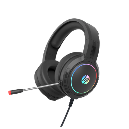 HP DHE-8006 Wired USB 7.1 Surround Sound Gaming Headset RGB LED for PC / Laptop-USB V28-ELEHPDHE8006