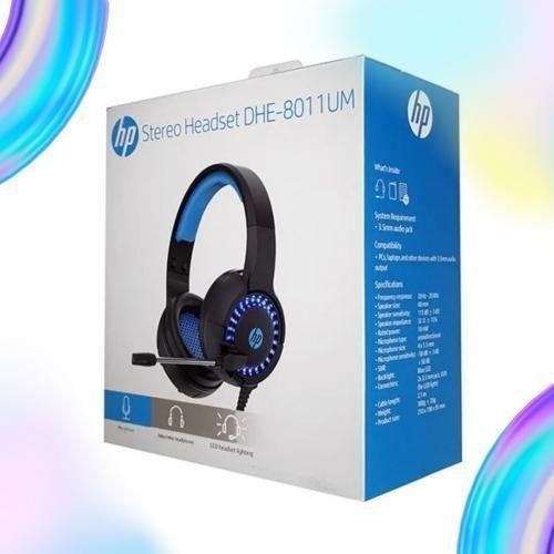 HP DHE-8010UM Wired Stereo Gaming Headpset - USB + 3.5mm with LED V28-ELEHPDHE8010UM