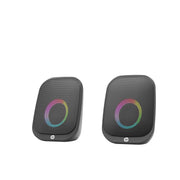 HP DHS-2113 Wired Bluetooth Speaker Portable USB AUX LED Stereo Sound Black V28-ELEHPDHS2113