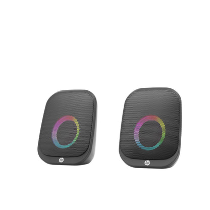 HP DHS-2113 Wired Bluetooth Speaker Portable USB AUX LED Stereo Sound Black V28-ELEHPDHS2113