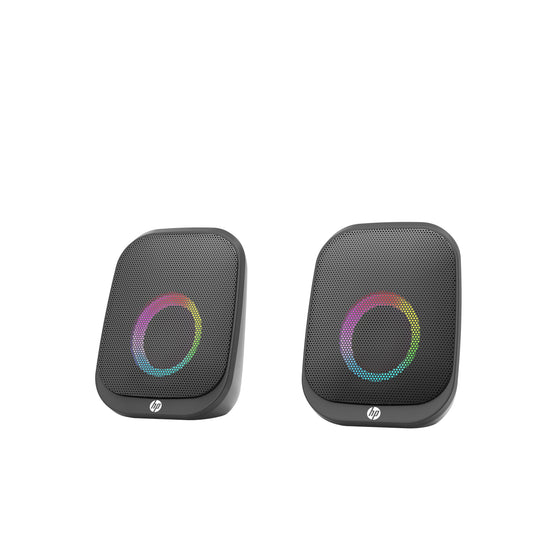 HP DHS-2113 Wired Bluetooth Speaker Portable USB AUX LED Stereo Sound Black V28-ELEHPDHS2113